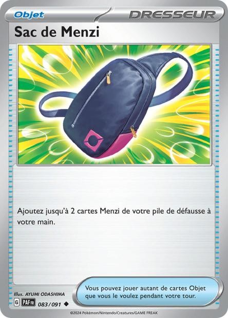 Sac de Menzi – 083/091 – Destinées de Paldea (Normale)