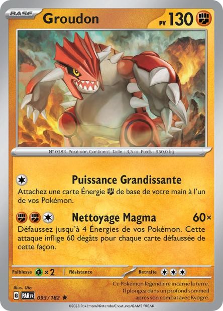 Groudon – 093/182 – Faille Paradoxe (Normale)