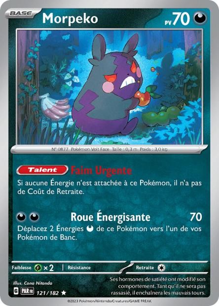 Morpeko – 121/182 – Faille Paradoxe (Reverse)
