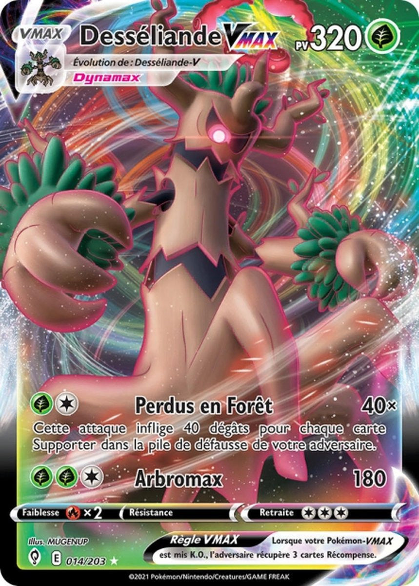 Désseliande VMAX – EB07 014/203 – Évolution Céleste SWSH07 – Cartes Pokémon