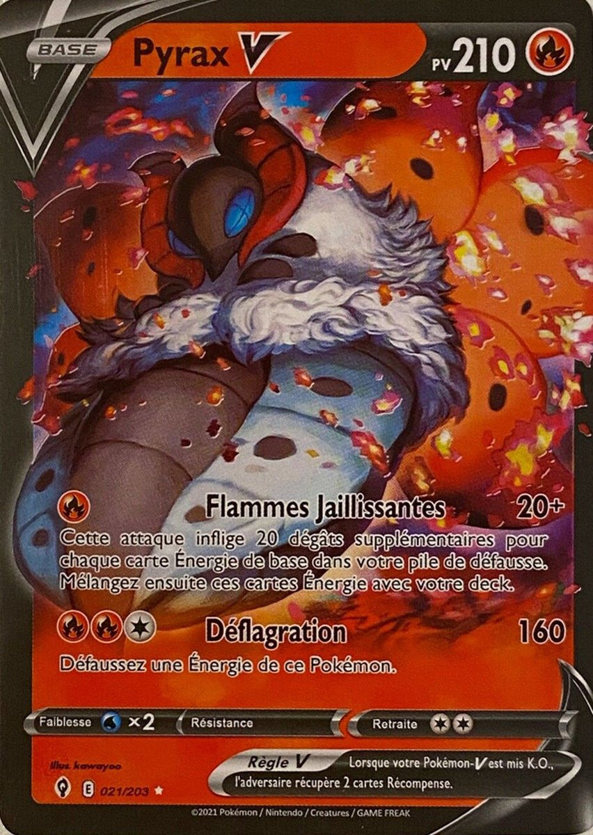 Pyrax V – EB07 021/203 – Évolution Céleste SWSH07 – Cartes Pokémon