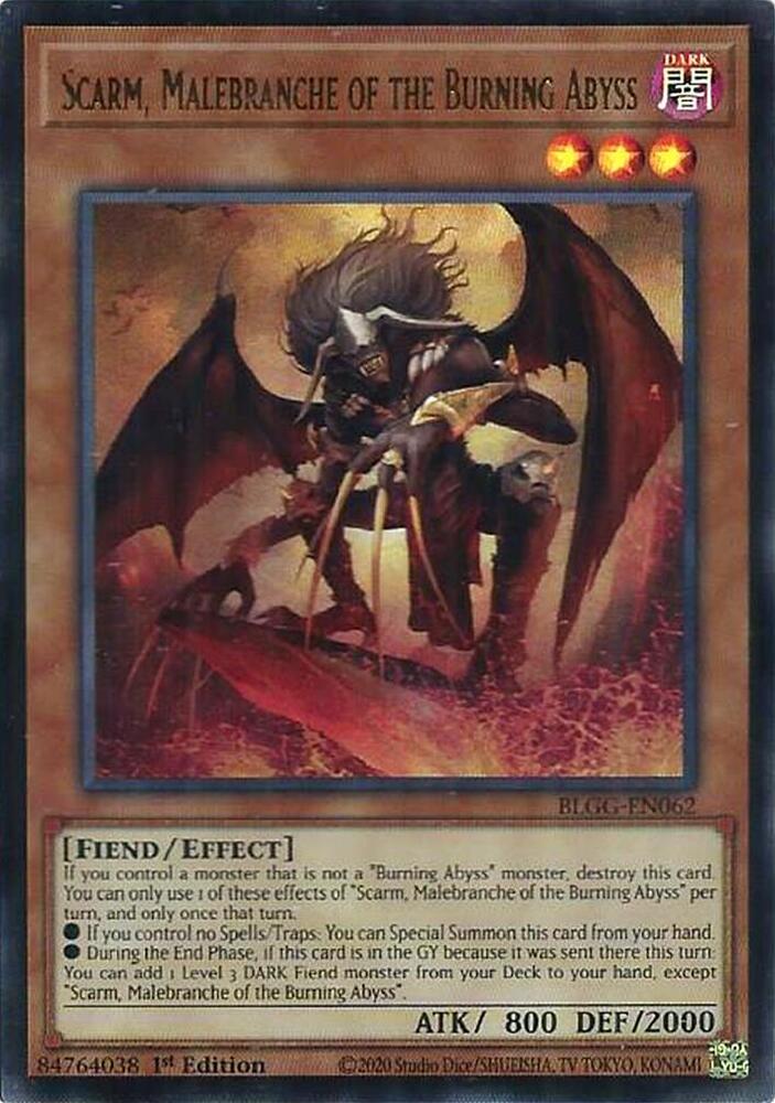Yu-Gi-Oh! Scarm, Malebranche des Abysses Ardents : UR BLGG-FR062