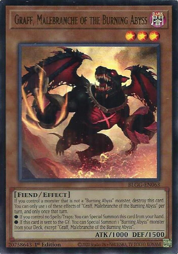Yu-Gi-Oh! Graff, Malebranche des Abysses Ardents : UR BLGG-FR063