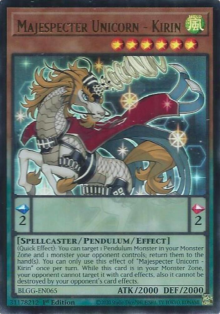 Yu-Gi-Oh! Licorne Majesspectre – Kirin : UR BLGG-FR065