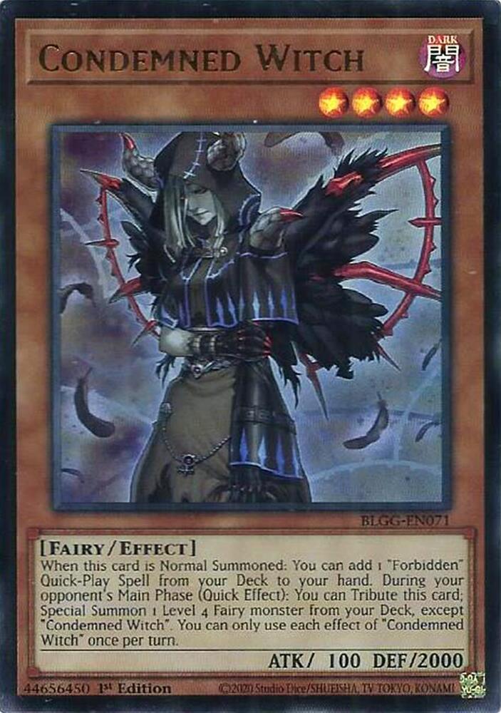 Yu-Gi-Oh! Sorcière Condamnée : UR BLGG-FR071