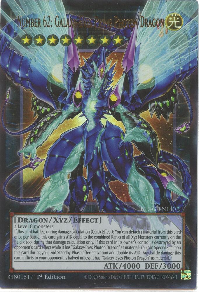 Yu-Gi-Oh! Numéro 62 : Dragon Photon Primordial aux Yeux Galactiques : OF UR BLGG-FR140